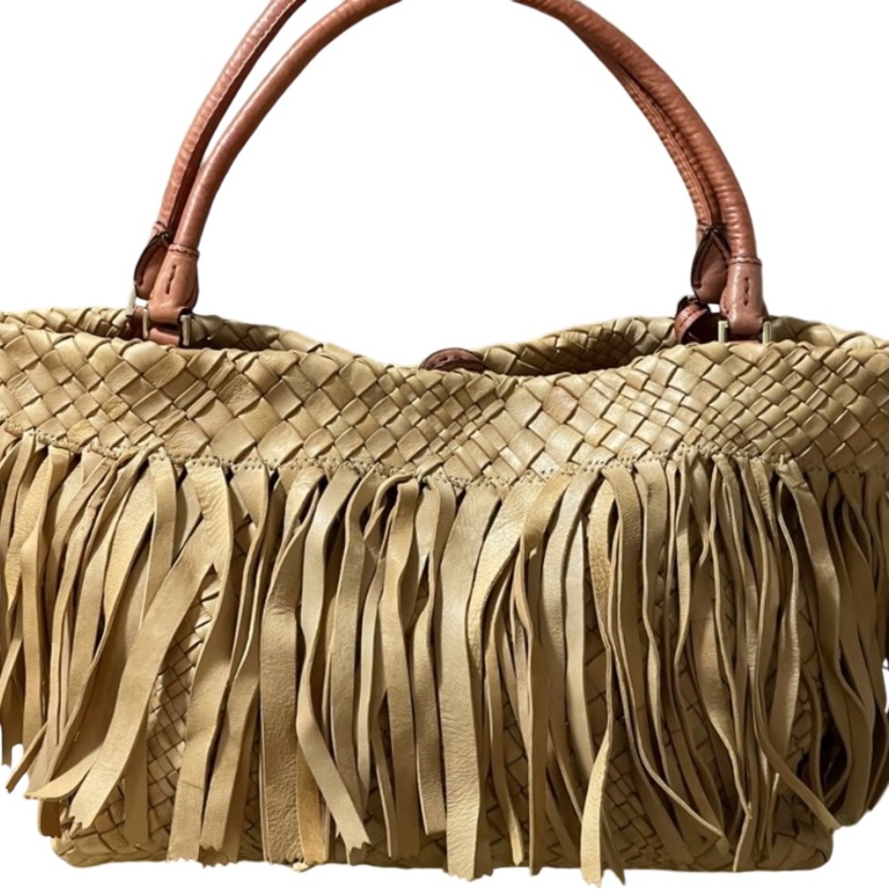 Falor Italia Leather Fringe Hand bag